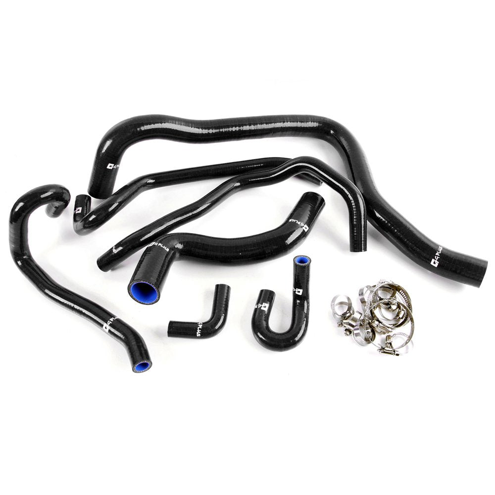 G-PLUS Silicone Radiator Coolant Hose Pipe Kit Clamps Compatible With ACCORD SiR/SiR-T F20B CF4/Torneo Euro-R CL1 97-00