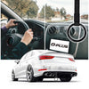 G-PLUS JDM Tsurikawa Ring Round Subway Train Bus Car Handle Hand Straps Drift Charm, Rear Bumper Warning Ring (Black)