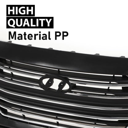 G-PLUS Front Bumper Cover Grille Set Compatible with Hyundai Elantra 2017-2018