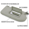 G-PLUS Gray Right Side Sun Visor with with Lights and Mirror Compatible with 2013-2018 Nissan Pathfinder (Platinum, SL, SV)/ 2014-2017 Infiniti QX60 96400-9PB0A