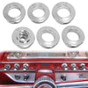 G-PLUS Dash Knob Bezels Air Brake Release Lighter Lights Wiper Gaskets Compatible with Galaxie/Ford Full-size 1962