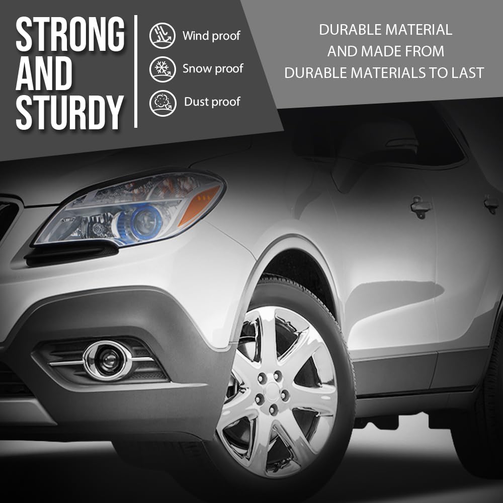G-PLUS Front Inner Fender Liner LH+RH Fit Buick Encore Sport Touring 2016, Fit Buick Encore (submodel: Base, Convenience, Leather, Premium) 2013-2016 42454596, 95422561 Black