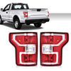 G-PLUS Rear Tail Lights Rear Brake Lamps Assembly W/Bulbs & Wiring Harness Compatible with Ford F150 2018 2019 2020 Luces Traseras Red