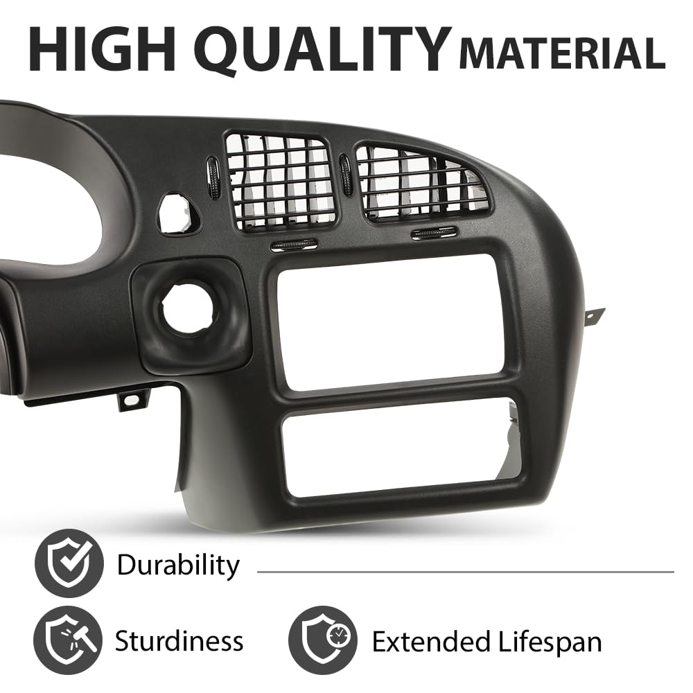 G-PLUS Dash Bezel Radio Surround Cluster Trim Compatible with Chevy Monte Carlo 2000-2005 Black