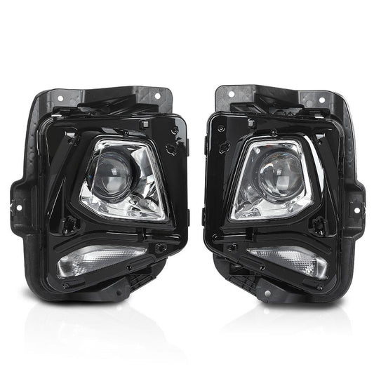 G-PLUS HID/Xenon Projector Headlights Left+Right Without Ballast & D3S Bulb Compatible with Chevy Blazer 2019-2021 Fit Models with Factory HID/Xenon Clear Lens Chrome Housing Only GM2502492, GM2503492