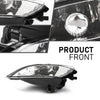 G-PLUS Front Bumper Fog Lights Compatible with Toyota Sienna 2006 2007 2008 2009 2010 Left & Right Clear Lens Chrome Housing 81220AE020, 81210AE020, TO2592122, TO2593122