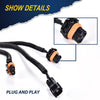 G-PLUS Fog Light Wiring Harness Compatible with 2002-2008 Dodge Ram 1500 2500 3500 Truck Driver & Passenger Side