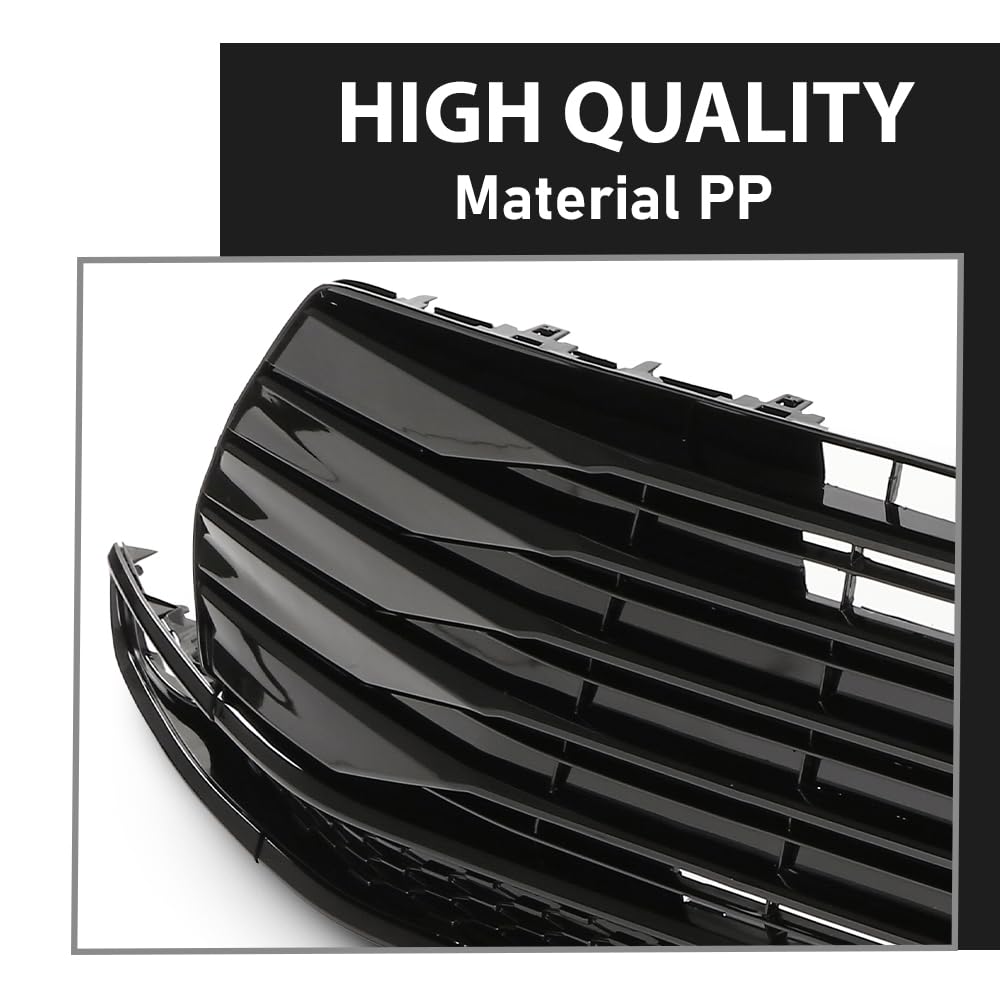 G-PLUS Front Lower Bumper Grille Grill, Compatible with Toyota Sienna LE 2021-2023, W/o Parking Sensor Hole, 5310208040, TO1036239