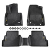 G-PLUS TPE Cargo Liners Compatible with Mazda CX-5 2017-2024 3PCS Floor Liners All Weather Full Cover Protection Black Front & 2nd Row Interior Accessories