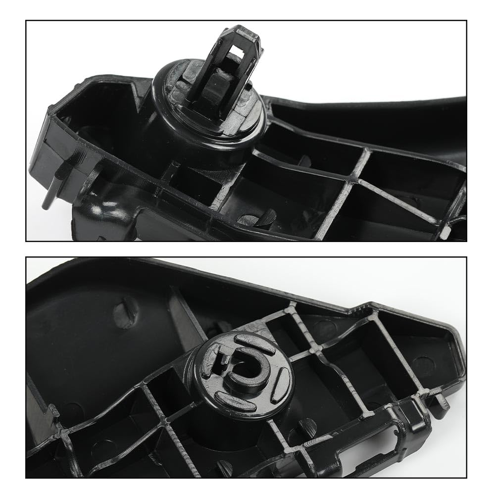 G-PLUS Pair Front Bumper Retainer Bracket Compatible with Toyota Yaris Hatchback 2013 2014 2015 2016 525360D130, 525350D130 Black Smooth Finish