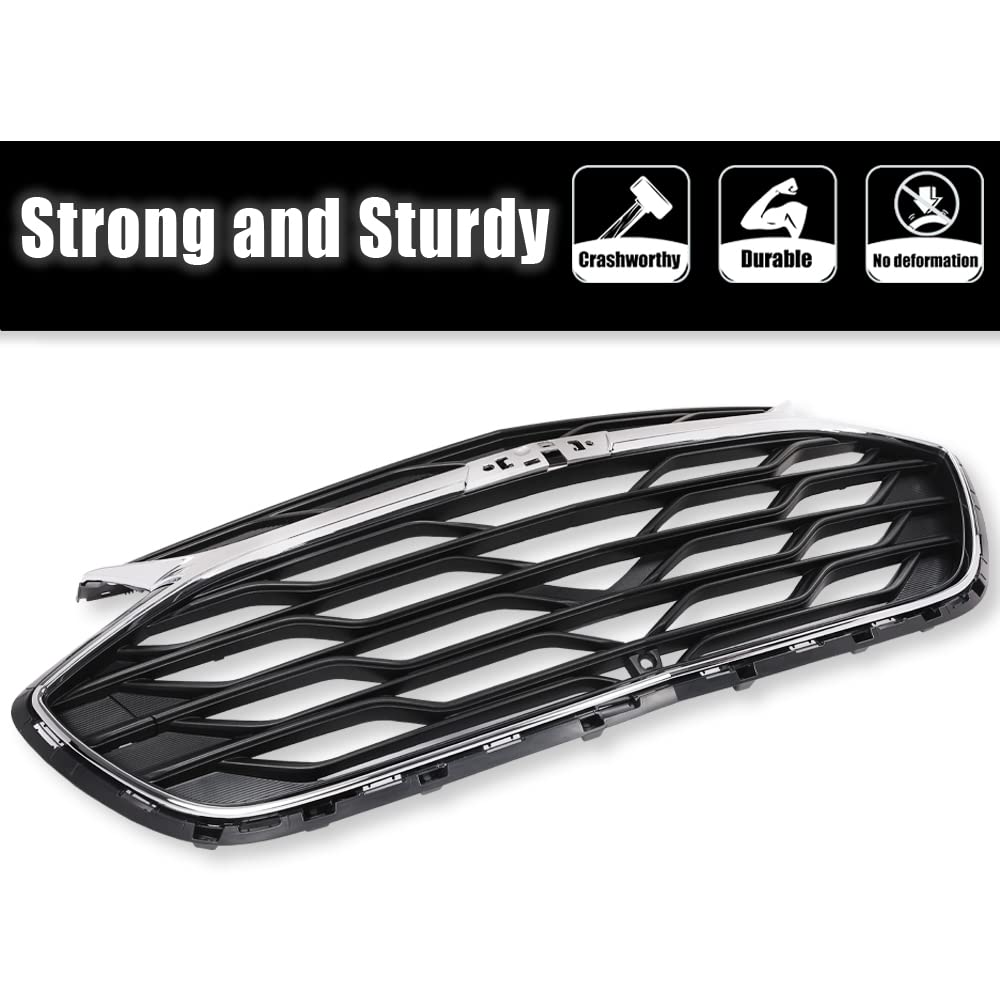 G-PLUS Front Upper Grille Assembly Factory Compatible with 2019-2020 Chevy Cruze