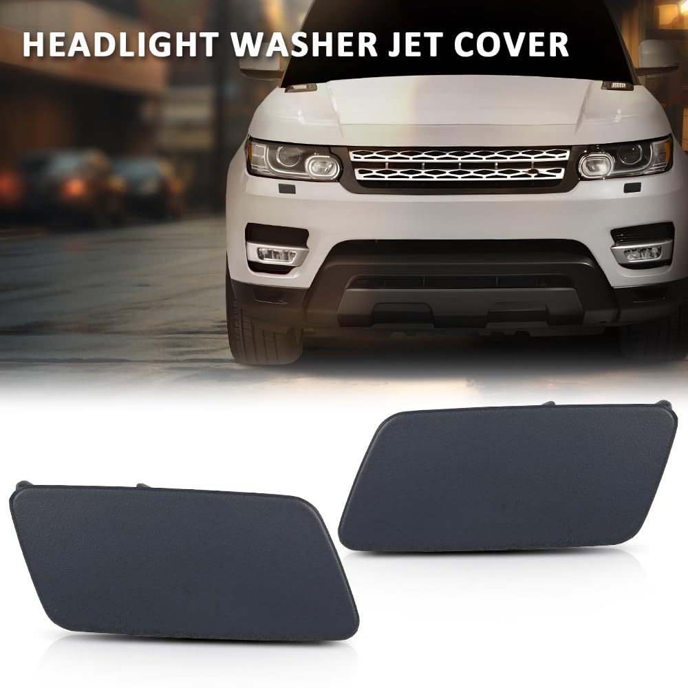 G-PLUS Headlight Headlamp Washer Nozzle Jet Cover Cap Compatible with Range Rover Sport 2014-2017