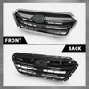 G-PLUS Front Bumper Grille Grill Assembly Black Shell Silver Insert Compatible with Subaru Legacy 2018-2019 91121AL19A