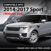 G-PLUS Fender Vent Grille Trim Louver Compatible with Land Rover Range Rover Sport 2014-2017 Without SVR Black