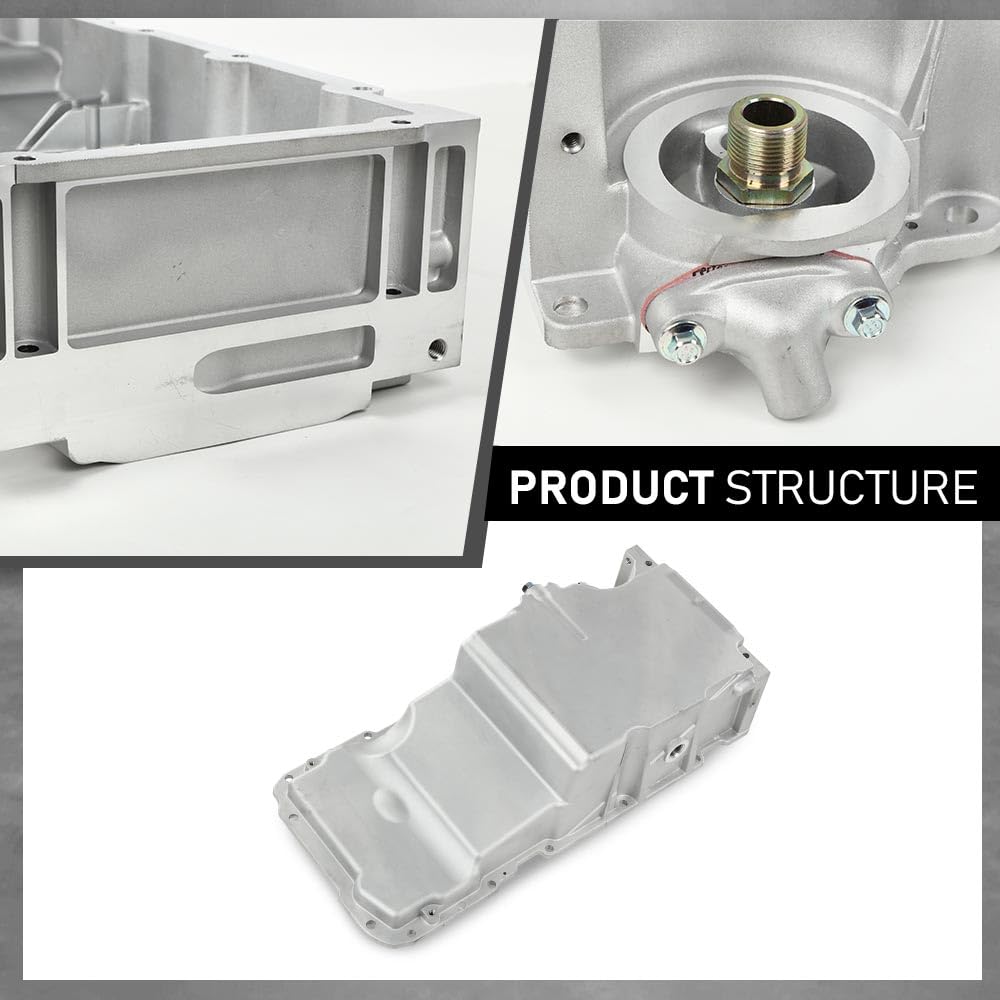 G-PLUS Engine Oil Pan Kit Compatible with Pontiac Firebird Chevy Camaro 1998-2002, Fit for F-Body Low Profile Oil Pan Kit,Fit all GM LS-Series Engines