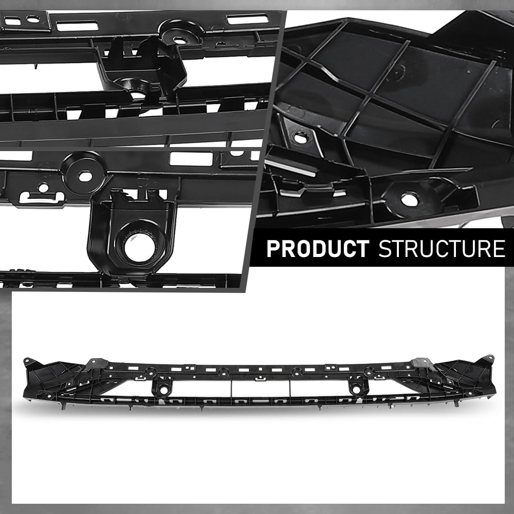 G-PLUS Front Lower Face Bar Grille Compatible with Audi Q5 2021 2022 2023 2024 80A807647G9B9, AU1036123 Black