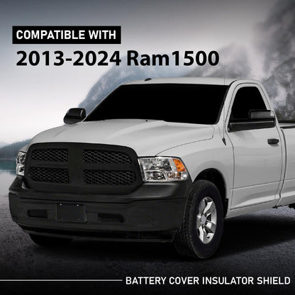 G-PLUS Battery Cover Insulator Shield Compatible with Dodge Ram 1500 2013-2024 Black Battery Shield 5033397AE