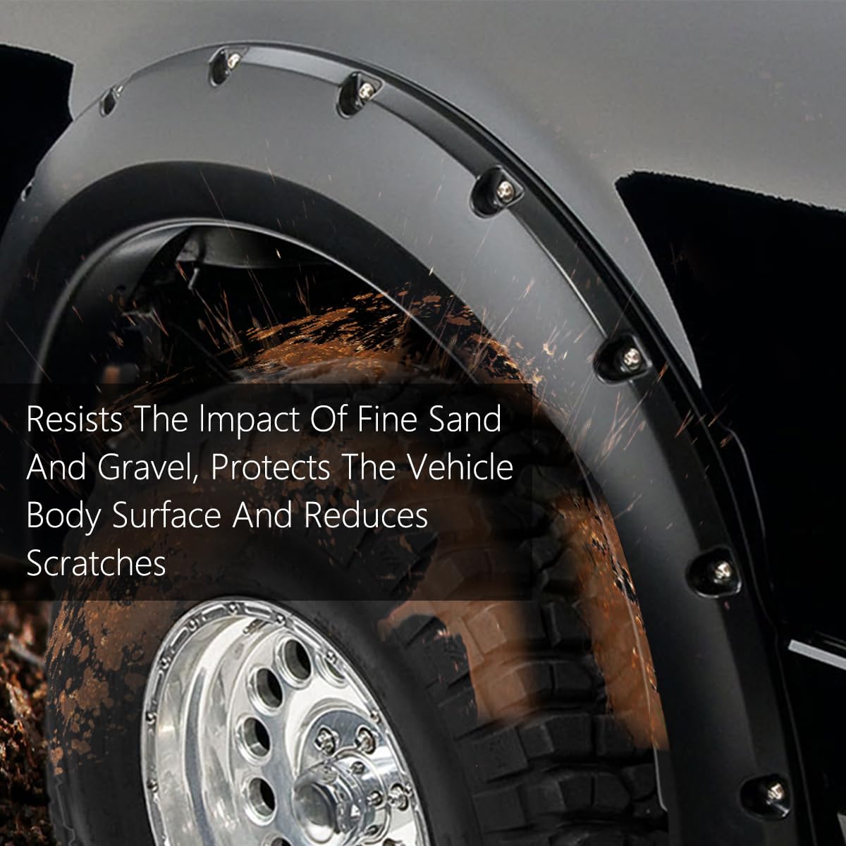 G-PLUS Fender Flares, Compatible with Dodge Dakota Crew Cab Pickup 2005 2006 2007 2008 2009 2010 2011 Wheel Flares (Smooth Factory 4 PCS)