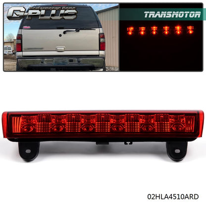 G-PLUS LED Third Brake Cargo Light Compatible With 2000-06 Chevy Suburban Tahoe GMC Yukon(ONLY For Liftgate Rear Doors),3RD Stop Tail Lamps (LED Chrome Housing Red Lens)