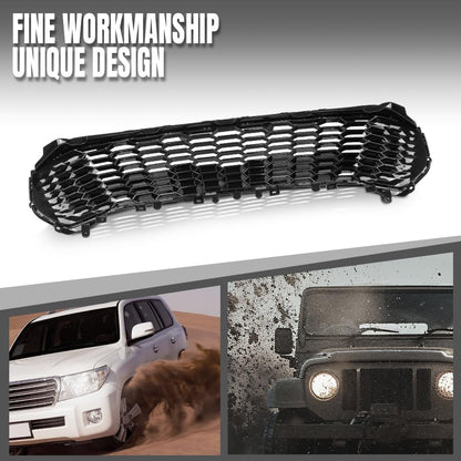 G-PLUS Front Bumper Grille Upper Compatible with Toyota Camry LE SE 2025 53141-AQ010, 53141AQ010, 53141 AQ010 Gloss Black