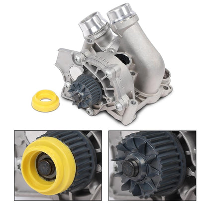 G-PLUS Water Pump Assembly Compatible with VW Bettle EOS CC Passat Jetta/Audi A3 A4 A6 TT 2.0T TSI 06H121026T, 06H121026, 06H121026AB, 06H121026AF, 06H121026BA, 06H121026BP, 06H121026CF