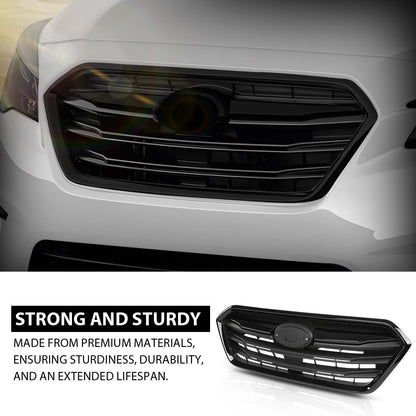 G-PLUS Front Bumper Grille Assembly Compatible with Subaru Legacy 2018-2019, With black molding 91121AL21A, SU1200179