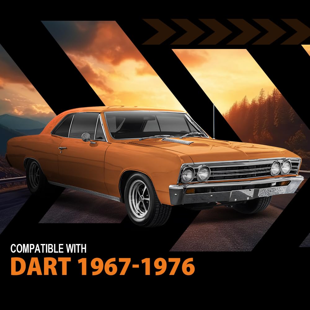 G-PLUS Hood Insulation Pad Compatible with Plymouth Barracuda, Dodge Dart, Plymouth Duster 1967-1976 Black
