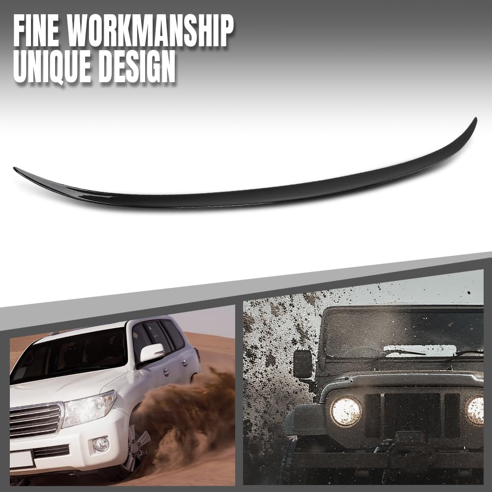 G-PLUS Rear Trunk Spoiler Wing Compatible with BMW F10 5 Series 4 Door Sedan Model 2011 2012 2013 2014 2015, Fit BMW F10 M5 Sedan 2011 2012 2013 2014 2015, Not Fit Wagon Model Glossy Black