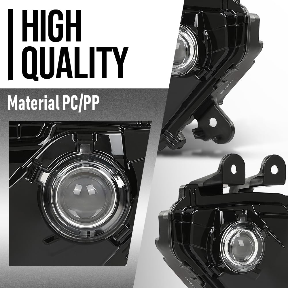 G-PLUS LED Fog Light Pair Right Passenger & Left Driver Compatible with LX GX460 2014-2023 8122060110, 8121060190 Black