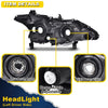 G-PLUS Headlights Compatible With 2013 2014 2015 Nissan Altima 4-Door Sedan Factory Style Automotive Halogen Model Headlamps,Black Driver Side(Left),faros delanteros