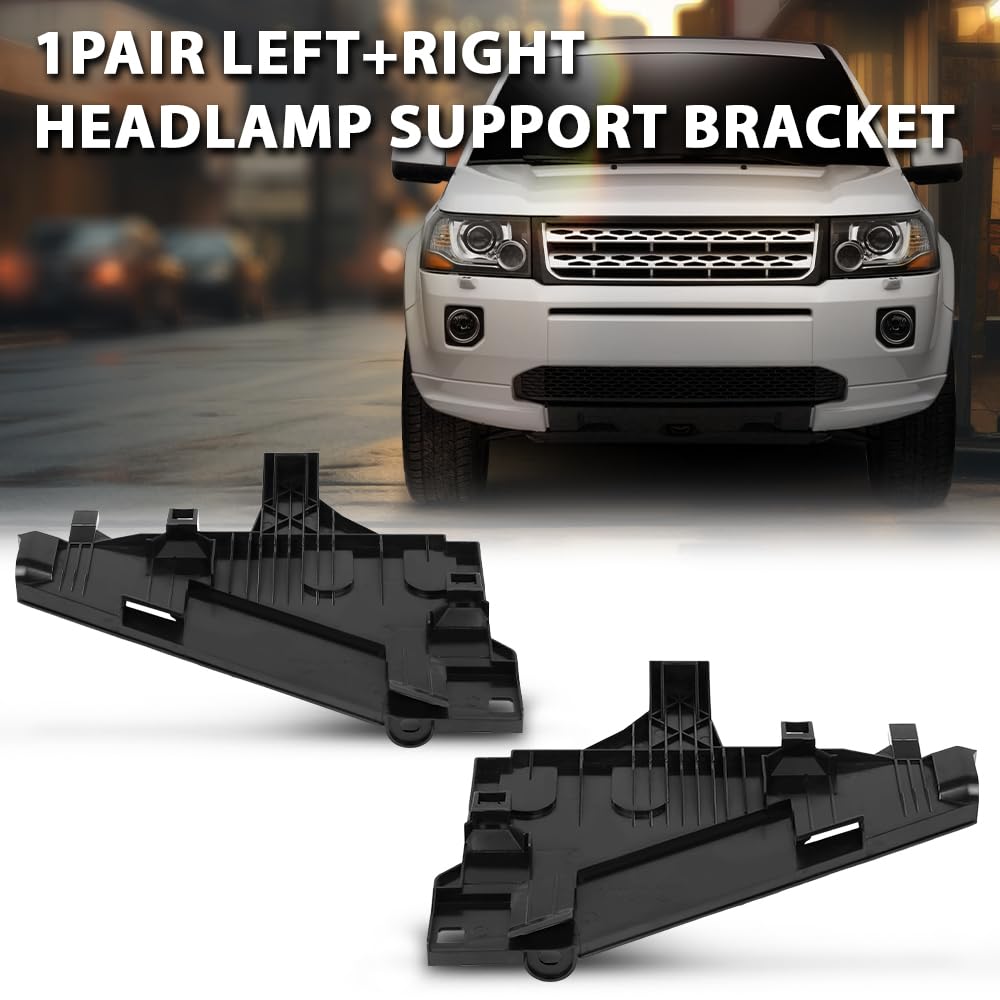G-PLUS Headlight Support Bracket Left+Right Pair Compatible with Land Rover Freelander 2 2006-2014