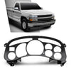 G-PLUS Instrument Cluster Lens Cover Compatible with Chevy Tahoe Silverado 1500 GMC Yukon Sierra 1999 2000 2001 2002 16227347 Black