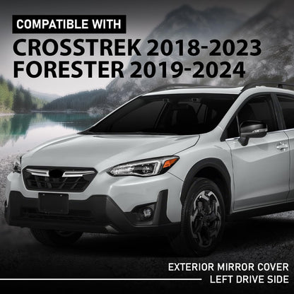 G-PLUS Exterior Mirror Cover Driver Side Compatible with Subaru Crosstrek 2018-2023,Fit Subaru Forester 2019-2023 91059FL030