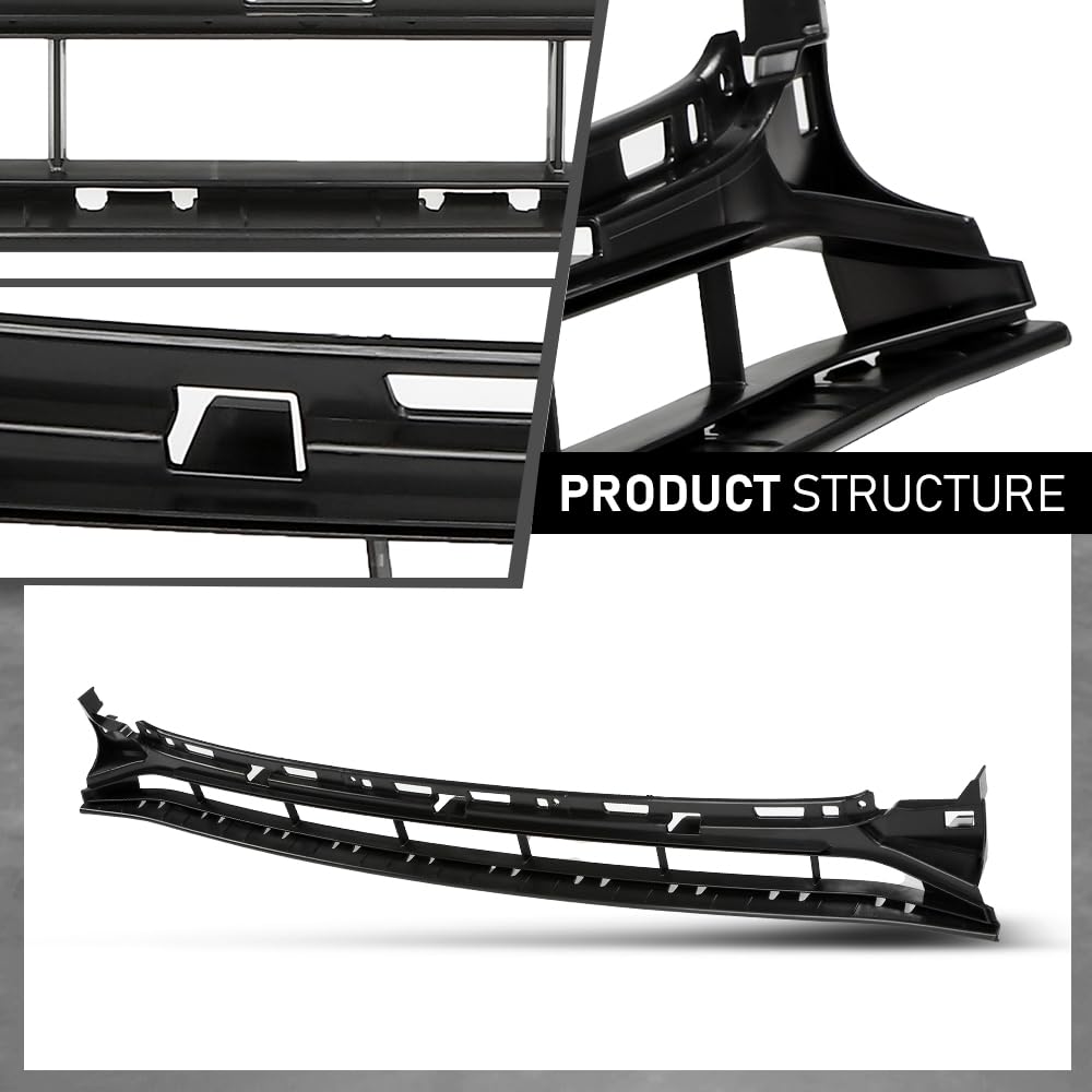 G-PLUS Front Bumper Lower Grille Insert Trim Compatible with Audi A7 & S7 2016-2018 4G8807683D9B9