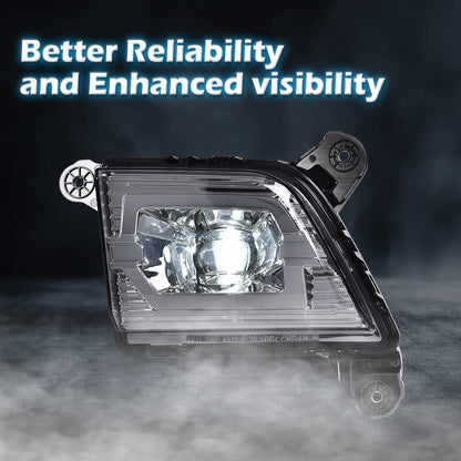 G-PLUS LED Fog Lights Compatible With 2019 2020 2021 Chevy Silverado 1500 2019-2021,Front Bumper Driving Fog Lamps W/o Wiring Kit Driver & Passenger Pair (Smoky Lens Chrome Housing)
