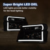 G-PULS Headlights Lights Fit Chevy Colorado/GMC Canyon 2004-2012,Fit Isuzu i-280 i-350 2006/i-290 i-370 2007-2008 Smoky Lens Black Housing Clear Reflector Bumper Headlamps,faros delanteros Assembly