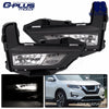 G-PLUS Front Bumper Fog Lights Set W/Bracket Compatible with 2017-2018 Nissan Rogue S SL SV Clear Lens Driving Fog Lamps A Pair W/Bezel