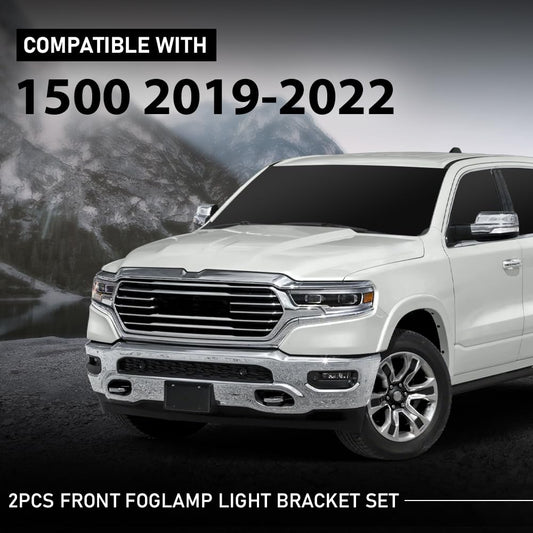 G-PLUS Fog Light Lamp Bracket Front Left & Right Compatible with Dodge Ram 1500 2019-2022 68403986AB