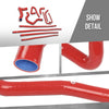 G-PLUS Radiator & Heater Hose Kit Compatible with Ford F150 F250 F350 Bronco Trucks 5.0L/5.8L 1988 1989 1990 1991 1992 1993 1994 FOTZ8260E, FOTZ8286D Red