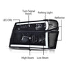 G-PULS Headlights Lights Fit Chevy Colorado/GMC Canyon 2004-2012,Fit Isuzu i-280 i-350 2006/i-290 i-370 2007-2008 Smoky Lens Black Housing Clear Reflector Bumper Headlamps,faros delanteros Assembly