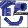 G-PLUS Radiator Hose Set Upper Lower and Bypass Hoses Compatible with John Deere Models Blue
