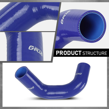 G-PLUS Radiator Hose Set Upper Lower and Bypass Hoses Compatible with John Deere Models Blue