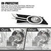 G-PLUS Clear Fog Light Lamps Pair+Black Fog Light Bezel Cover+Switch Compatible with Honda Odyssey 2014 2015 2016 2017 HO2592137, HO2593137