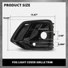 G-PLUS Pair Front Bumper Fog Light Cover Grille Trim, Compatible with Audi Q5/ Q5 Sportback 2021 2022 2023, Left Driver & Right Passenger Side 2PCS