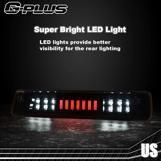G-PLUS Rear High Mount 3RD Third I Brake Light Stop Tail light Lamp Compatible with 2015-2018 Colorado/Canyon GM25971002 52019397 Rear Cab Roof Tail Center Lamp