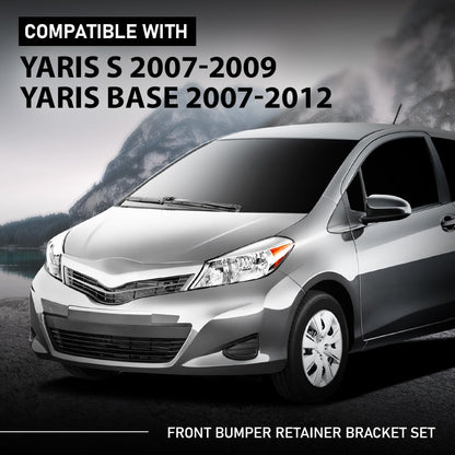 G-PLUS Front Bumper Retainer Bracket Set Compatible with Toyota Yaris Base 2007-2012,Compatible with Toyota Yaris S 2007-2009 5253552131