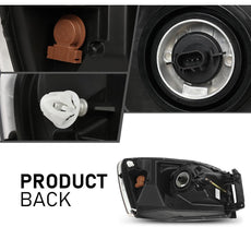 G-PLUS Headlights Assembly for Dodge Ram 1500 2500 3500 2006-2009 Chrome Housing Product Image