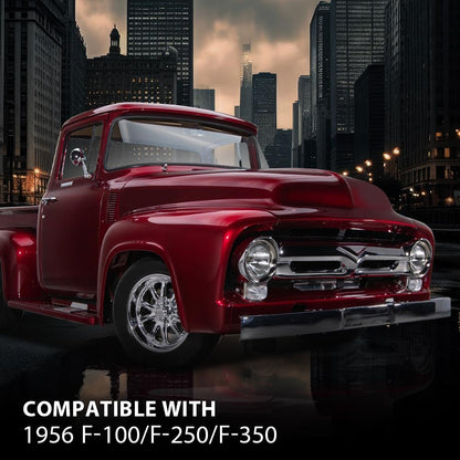 G-PLUS Dash Instrument Bezel Chrome Compatible with 1956 Ford F-Series Pickup Truck 45306 3203B