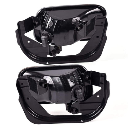 G-PLUS Smoke Lens Front Bumper Fog Lights Assembly Compatible With Dodge Ram 1500 2009-2012/Ram 2500 3500 2010-2018 Driving Lamps w/Bracket + H10 12V 42W Halogen Bulbs