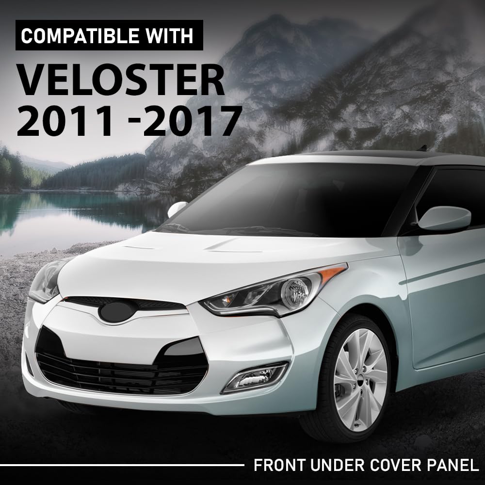 G-PLUS Front Bumper Lower Panel Cover, Compatible with Hyundai Veloster 2011-2017, 291102V000 Black